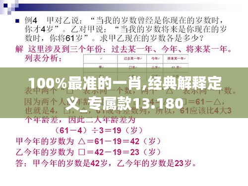 100%最準的一肖,經(jīng)典解釋定義_專屬款13.180
