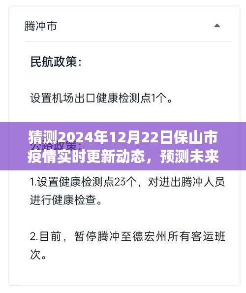 保山市疫情發(fā)展趨勢預(yù)測分析與未來展望，2024年12月22日實時更新動態(tài)猜想