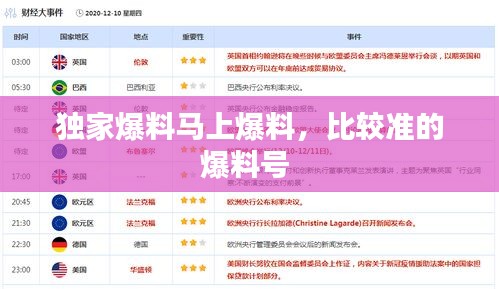 獨家爆料馬上爆料，比較準的爆料號 