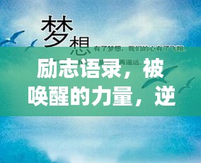 勵志語錄，被喚醒的力量，逆境成長的啟示