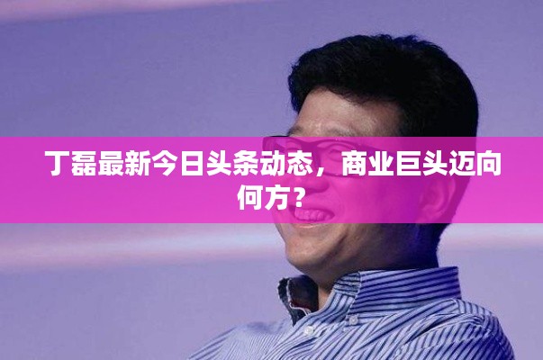 丁磊最新今日頭條動態(tài)，商業(yè)巨頭邁向何方？