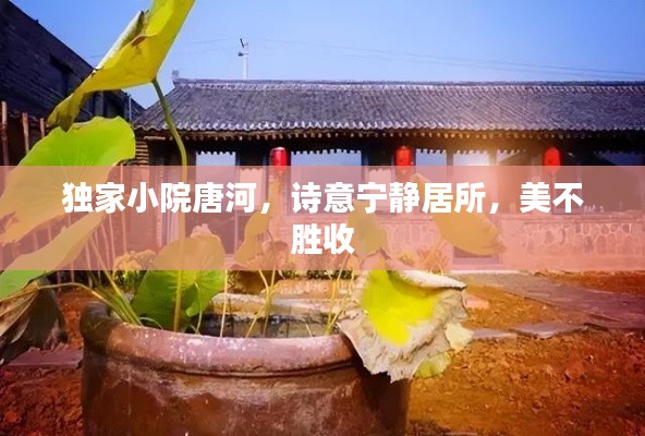 獨(dú)家小院唐河，詩(shī)意寧?kù)o居所，美不勝收