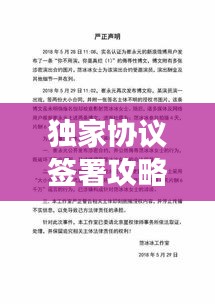 獨家協(xié)議簽署攻略，中介操作策略與注意事項，助你輕松簽約！