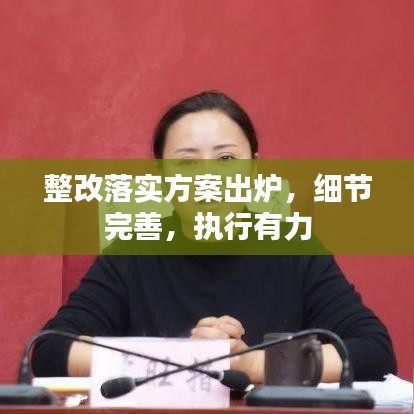 整改落實(shí)方案出爐，細(xì)節(jié)完善，執(zhí)行有力