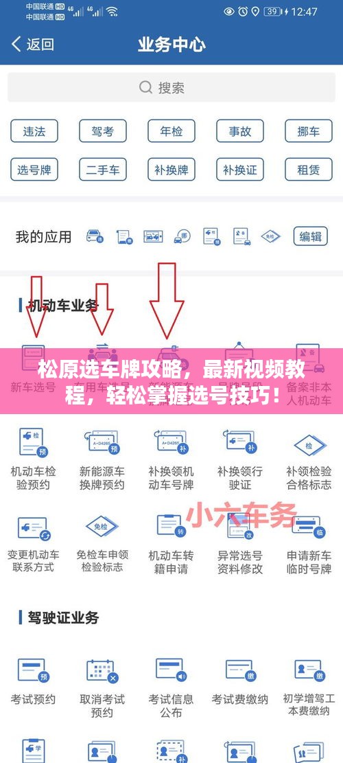 松原選車牌攻略，最新視頻教程，輕松掌握選號(hào)技巧！