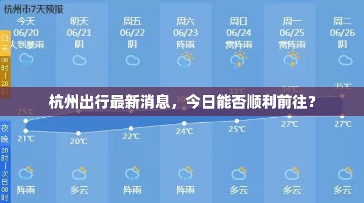 杭州出行最新消息，今日能否順利前往？