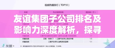 友誼集團子公司排名及影響力深度解析，探尋背后的商業(yè)力量