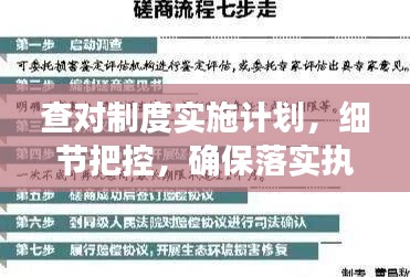 查對制度實施計劃，細(xì)節(jié)把控，確保落實執(zhí)行