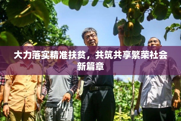 大力落實(shí)精準(zhǔn)扶貧，共筑共享繁榮社會新篇章