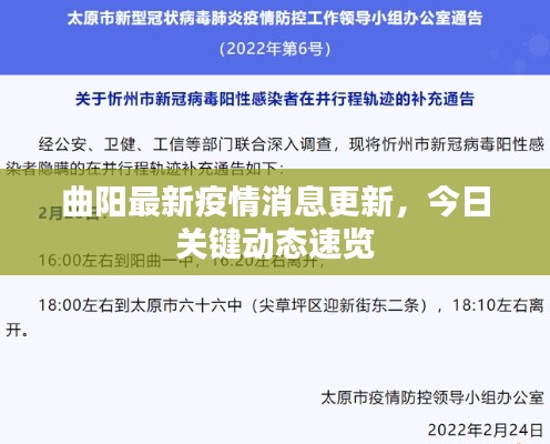 曲陽(yáng)最新疫情消息更新，今日關(guān)鍵動(dòng)態(tài)速覽