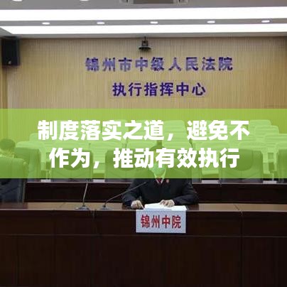 制度落實之道，避免不作為，推動有效執(zhí)行