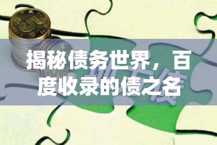 揭秘債務(wù)世界，百度收錄的債之名詞解釋