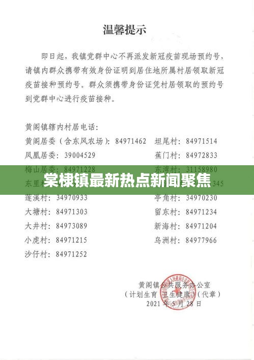 棠棣鎮(zhèn)最新熱點(diǎn)新聞聚焦